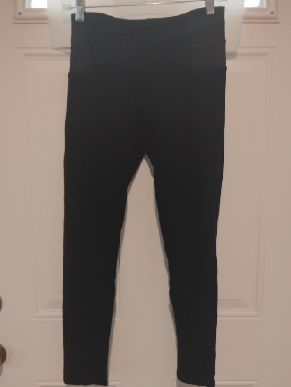 Zara Basic Black Elastic Waist Skinny Stretch Dress Pants Size M